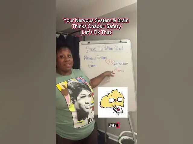 Video thumbnail for Your Nervous System  & Brain Thinks Chaos = Safe. Let’s Rewire That. #75hardchallenge #selfsabotage