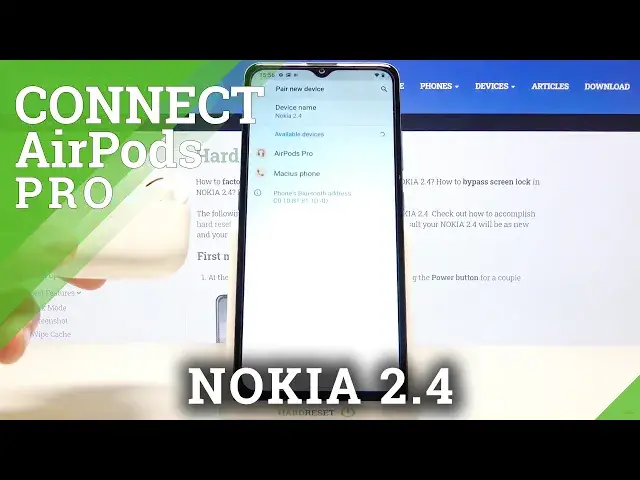 Video thumbnail for Connect AirPods Pro - How to Link AirPods Pro to NOKIA 2.4