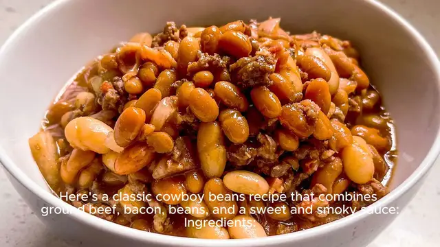 Video thumbnail for Cowboy beans recipe
