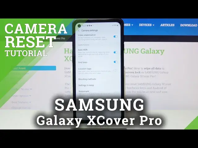 'Video thumbnail for How to Bring Back Camera Defaults in Samsung Galaxy XCover Pro - Reset Camera Settings'
