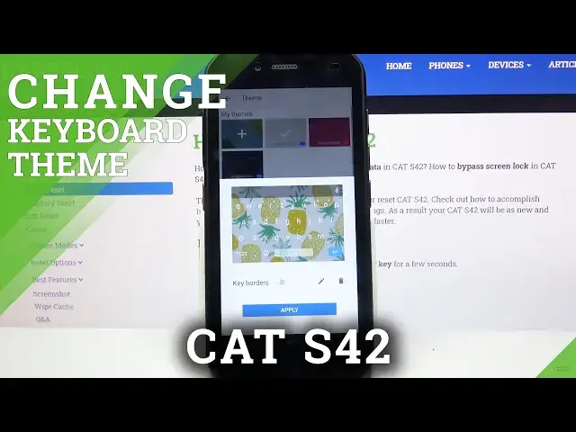 'Video thumbnail for How to Change Keyboards Background with Picture in Cat S42 - Customize Keyboard'