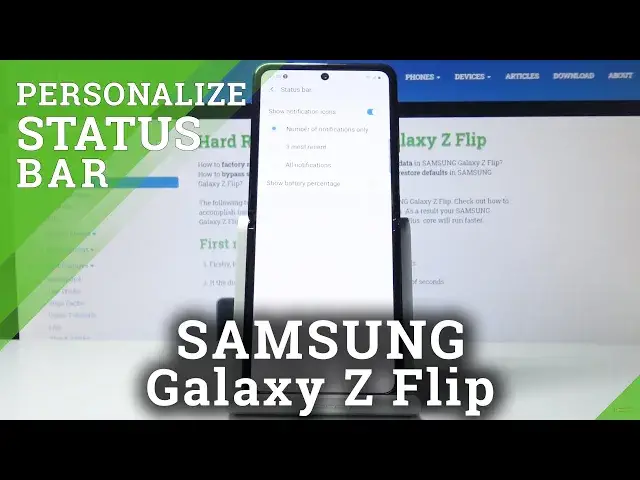 Video thumbnail for How to Personalize Status Bar in SAMSUNG Galaxy Z Flip – Activate Features