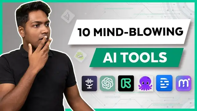 Video thumbnail for Top 10 Mind Blowing Artificial Intelligence Tools You Need to See Now!