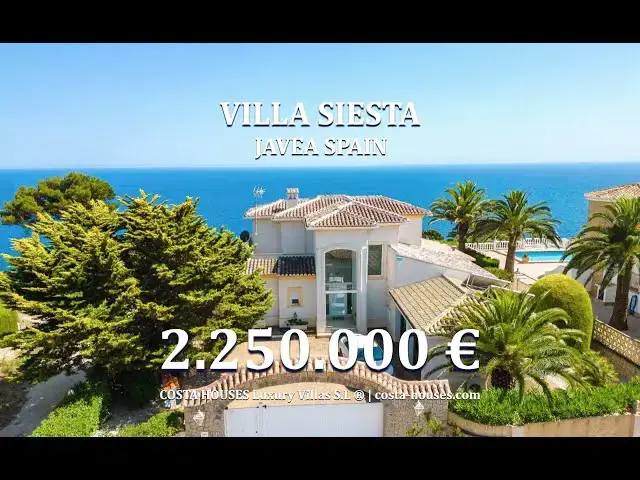 Video thumbnail for ᑕ❶ᑐ SEA FIRST LINE Javea | MEDITERRANEAN VILLA at the Sea by COSTA HOUSES ® Luxury Real Estate