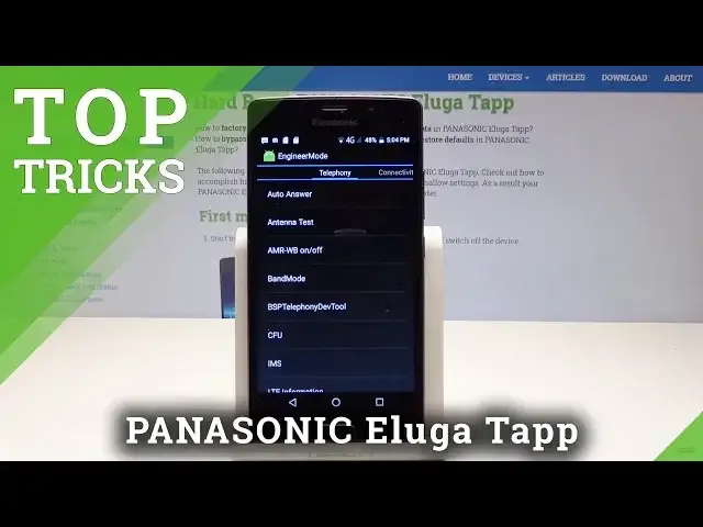 Video thumbnail for How to Activate Engineering Mode in PANASONIC Eluga Tapp - Enable Service Mode