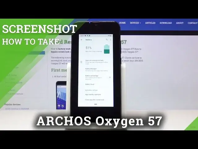 'Video thumbnail for ARCHOS Oxygen 57 Capture Screen / Take Screenshot'