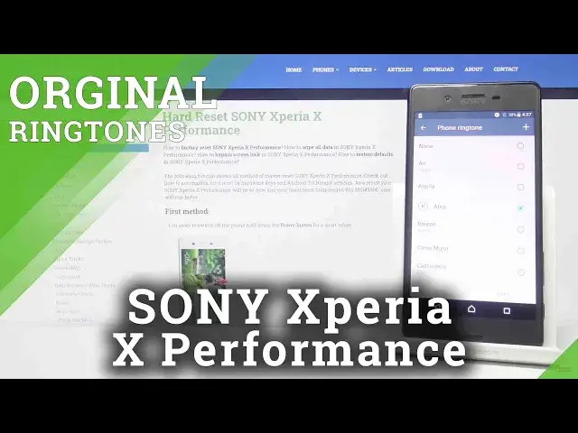 'Video thumbnail for SONY Xperia X Performance Original Ringtones'