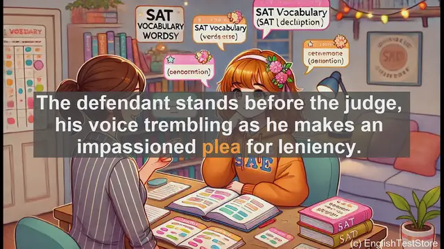 Video thumbnail for 5000 Must Know SAT Vocabulary - SAT Vocabulary: Understanding the Word 'Plea'
