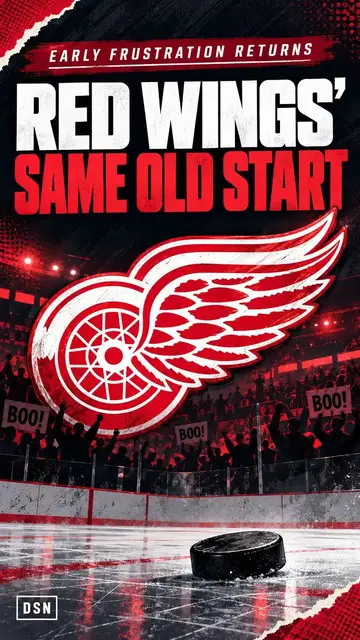 Video thumbnail for The Red Wings' ugly start feeds the same old frustration