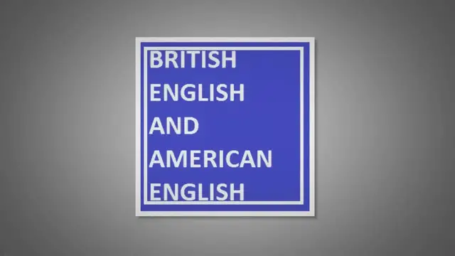Video thumbnail for British English And American English