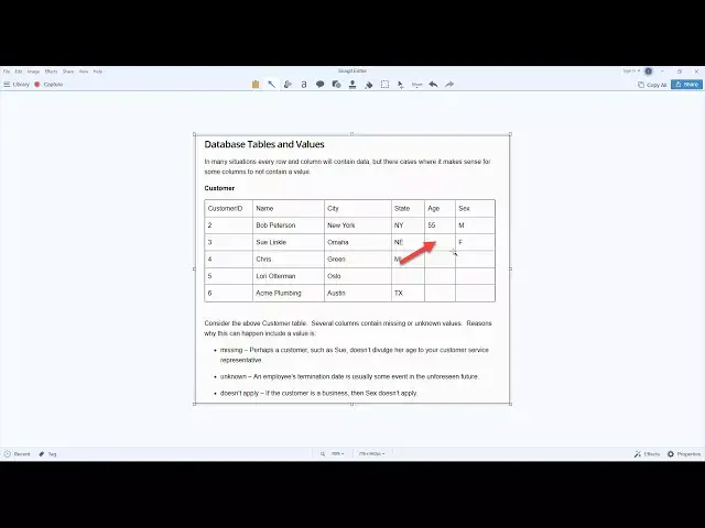 'Video thumbnail for SQL 101 - Data Types and Null Values - NULL Values 1 | Essential SQL'