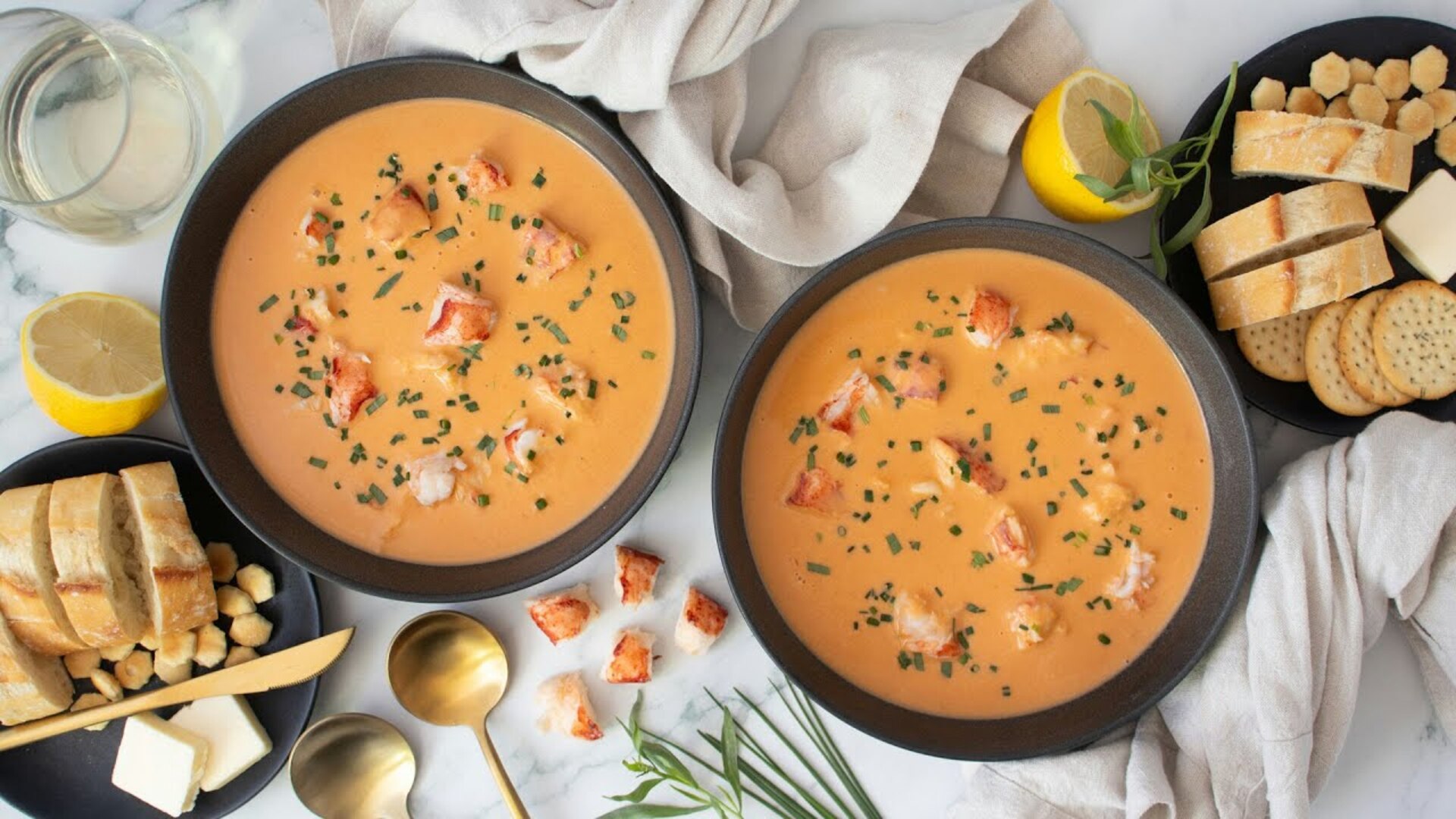 Video thumbnail for Luxurious Lobster Bisque Recipe
