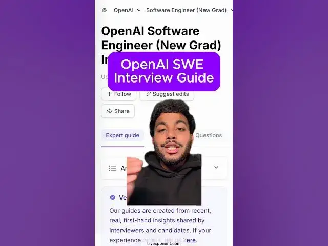 Video thumbnail for OpenAI SWE Interview Guide!