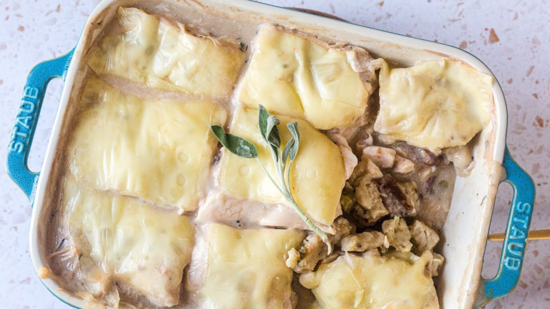 Video thumbnail for This Swiss Chicken Casserole Is The Ultimate Potluck Recipe