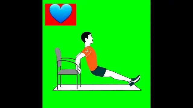 Video thumbnail for العضلة ثلاثية الرؤوس على الكرسي تراي سيبس Triceps dip on chair-تمارين منزلية