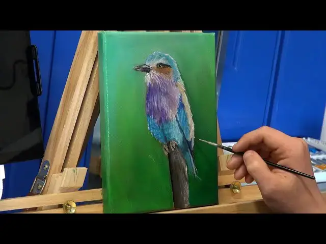 Video thumbnail for Bird Oil Painting Timelapse