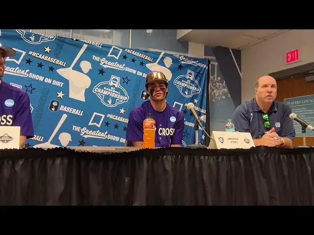 'Video thumbnail for Holy Cross postgame press conference w/ Jimmy King, Ed Kahovec and Brendan Jones after loss to #UNC'