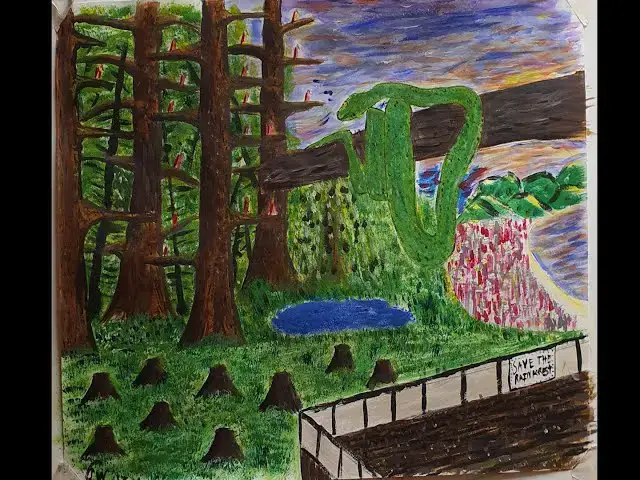 Video thumbnail for 14 Hour College Landscape Painting Project