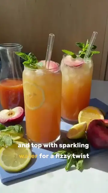 Video thumbnail for 🍑 Refreshing Peach Lemonade: The Perfect Summer Drink! 🍋