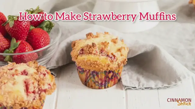 Video thumbnail for How to Make Strawberry Muffins