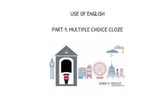 'Video thumbnail for Use of English part 1 multiple choice close'