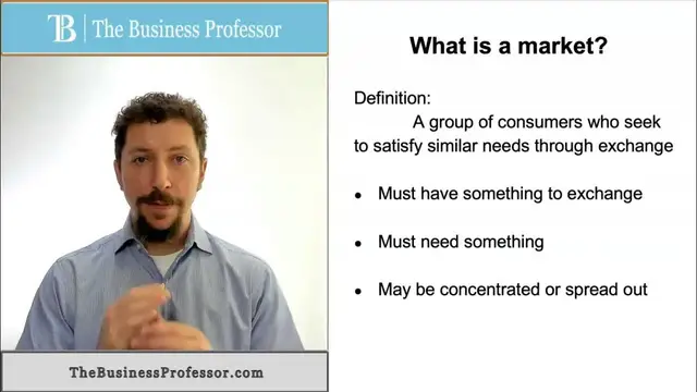 Video thumbnail for Marketing - What is a Market?