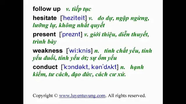 Video thumbnail for Essential Words for the TOEIC - Lesson 06