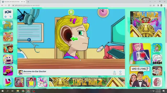 Video thumbnail for Become An Ear Doctor Game