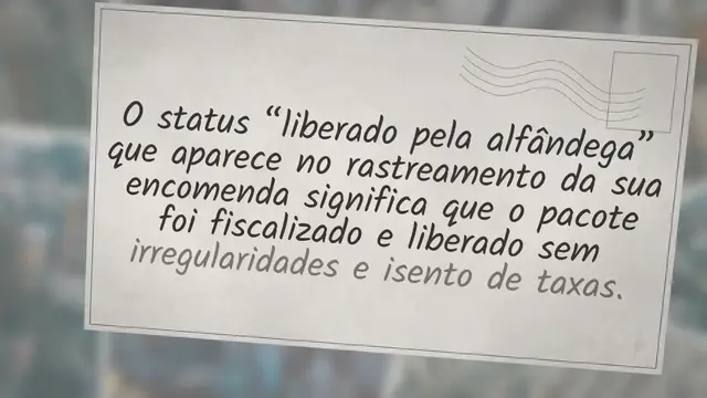 Video thumbnail for LIBERADO pela ALFÂNDEGA | O que significa?