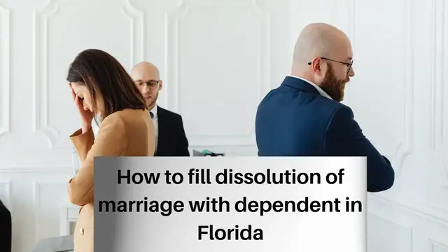 Video thumbnail for How to fill dissolution of marriage with dependent in Florida