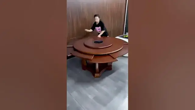 Video thumbnail for Solid Wood Turntable | Table Design Ideas #short