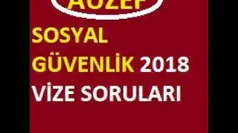 Video thumbnail for Sosyal Güvenlik Vize 2018 Sorular