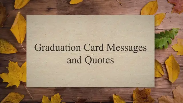 'Video thumbnail for Graduation Card Messages'