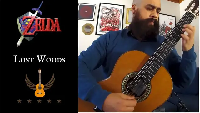 Video thumbnail for Lost Woods Guitar | Zelda Guitar Cover | Saria's Song (Tabs)