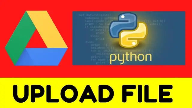 Video thumbnail for How to Upload Files to Google Drive Using Python 3 Using Google Drive API V3 Full Project