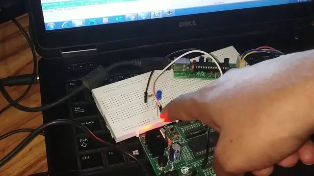 Video thumbnail for Microcontroller 8051: Programming Microcontroller AT89S52 to Blink LED