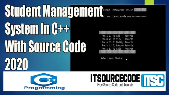 Video thumbnail for Student Management System In C++ With Source Code Free Download | C++ Projects with Source Code