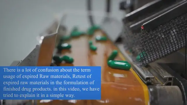 Video thumbnail for Usage of Expired Raw Materials to Manufacture Drug