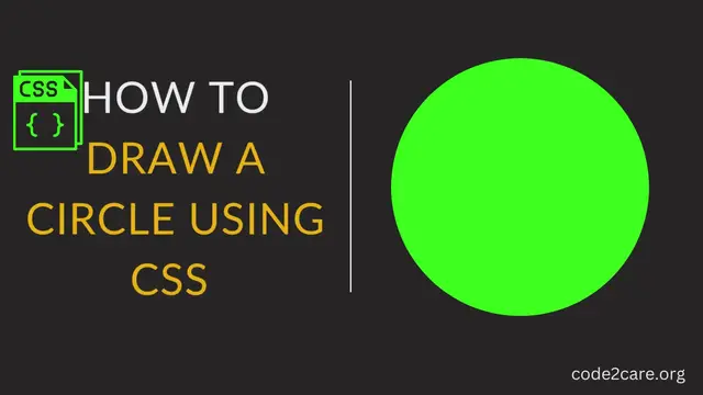 Video thumbnail for How to draw a Circle using CSS