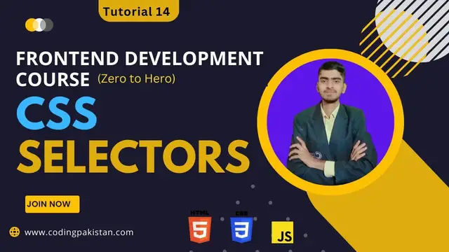 Video thumbnail for What is CSS Selectors - How to use CSS selectors - Frontend Development Complete Course Tutorial 14