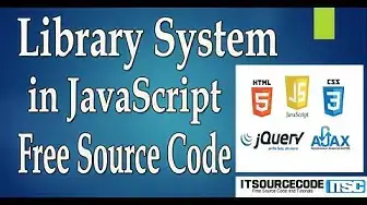 Video thumbnail for Library System In JavaScript With Source Code 2020 | JavaScript Projects With Source Code