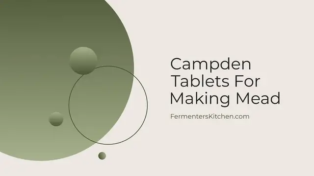 Video thumbnail for Campden Tablets For Making Mead