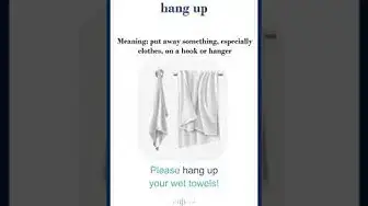 Video thumbnail for Hang up meaning | hang up sentences | Common English Idioms #shorts