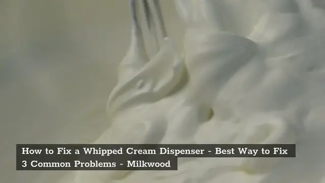 Video thumbnail for How to Fix a Whipped Cream Dispenser – Best Way to Fix 3 Common Problems