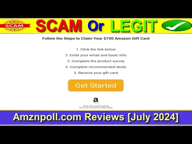 Video thumbnail for Amznpoll.com Reviews (July 2024) Check This Website Legit Or Scam? | Product Review