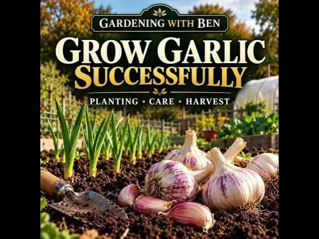 Video thumbnail for How to Grow Garlic Successfully | Autumn Planting, Care & Harvest Tips
