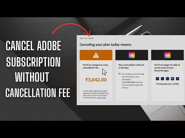 Video thumbnail for Cancel Adobe Subscription Without Cancellation Fee