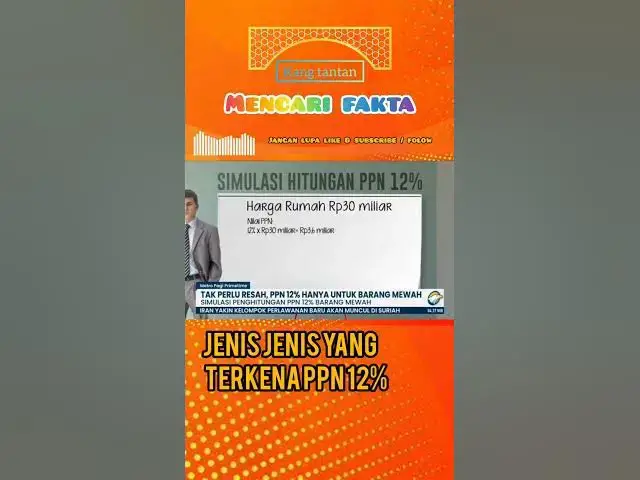 Video thumbnail for #beritaterkini #news #kenaikanppn