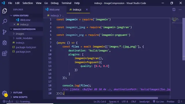 Video thumbnail for Node.js ImageMin Library for Compressing PNG and JPG Images
