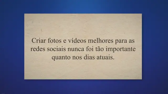 Video thumbnail for Como criar fotos e vídeos melhores para as redes sociais